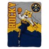 Sleep Squad Denver Nuggets Rocky Mascot 60 x 80 Raschel Plush Blanket - 2 of 4