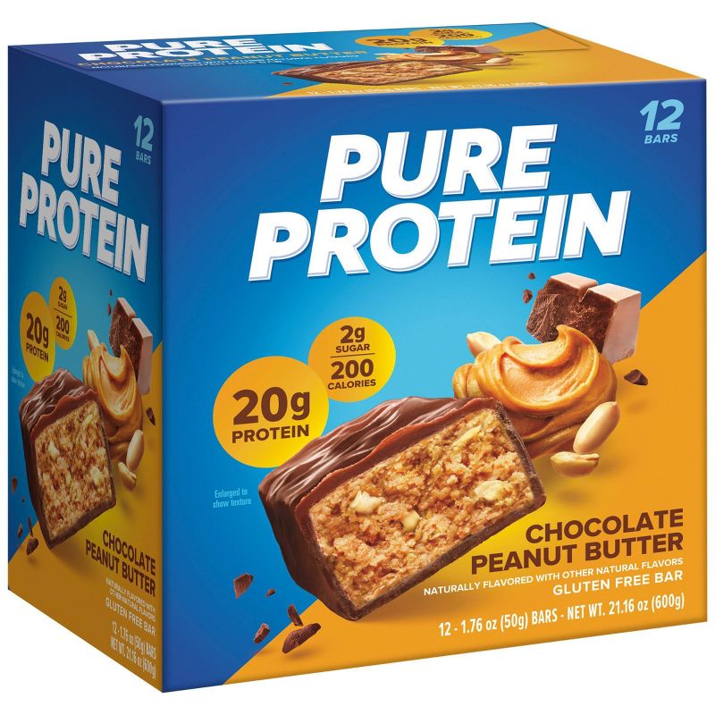Pure Protein Bar - Chocolate Peanut Butter - 12ct, 5 of 8