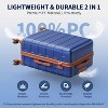 SKONYON 3pc Hardside Checked Spinner Luggage Set with TSA Lock 360° Spinner Wheels and Durable Shell - 3 of 4