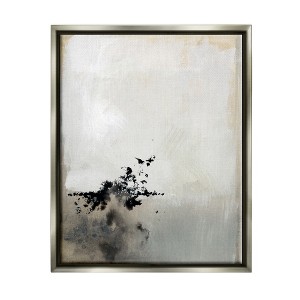 Stupell Industries Minimal Neutral Abstract Painting Black Splatter - 1 of 4
