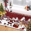 Acekool Christmas Area Rug Machine Washable Xmas Santa Claus Rug - Ultra-Soft Faux Wool with Non-Slip Backing for Living Rooms Decor - 2 of 4