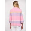 Women's Striped Jacquard Knit Sweater - Fate - 2 of 4