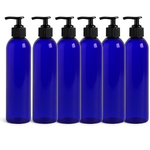 Royal Massage 8oz Bullet Round Massage Oil/Lotion/Liquid Bottle with Saddle Pump - 1 of 4