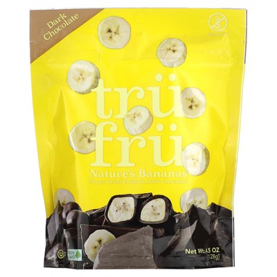 Tru Fru, Nature's Bananas, Dark Chocolate , 4.5 oz (