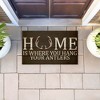 Stupell Industries Where You Hang Your Antlers Printed Outdoor Door Mat, design by Kim Allen, 18"x30" - 3 of 4