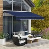 PAGED Retractable Awning Adjustable Protection Patio Awnings Aluminum and Steel Frame with Hand Crank for Balcony, Backyard - 2 of 4