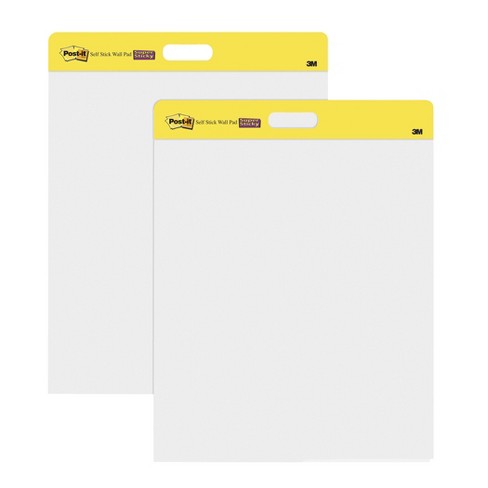 Post-it Super Sticky Wall Easel Pad, 20 x 23, Primary Lined, 20