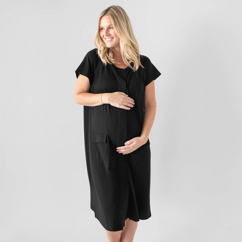 Kindred Bravely Women's Universal Labor & Delivery Gown - Black S/M/L