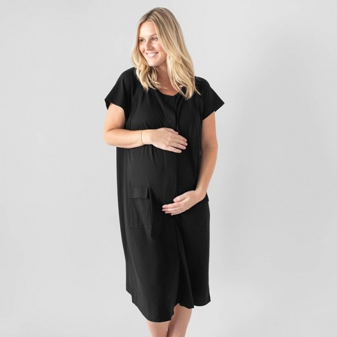 Kindred Bravely Women's Universal Labor & Delivery Gown - Black 1X/2X