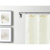 Dainty Home Stella 3D Floral Chenille Embroidered Linen Textured Shower Curtain - 2 of 4
