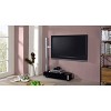 Proman Products Symphony TV Stand for TVs up to 75" Silver/Black: Mid-Century Modern, Metal Frame, Casters/Wheels, Drawer Storage - 2 of 4