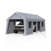COZONY Zipper Door Replacement for Carport Portable Garage, Compatible with 13'x20' & 13'x25' Frames(Door Only) - 4 of 4