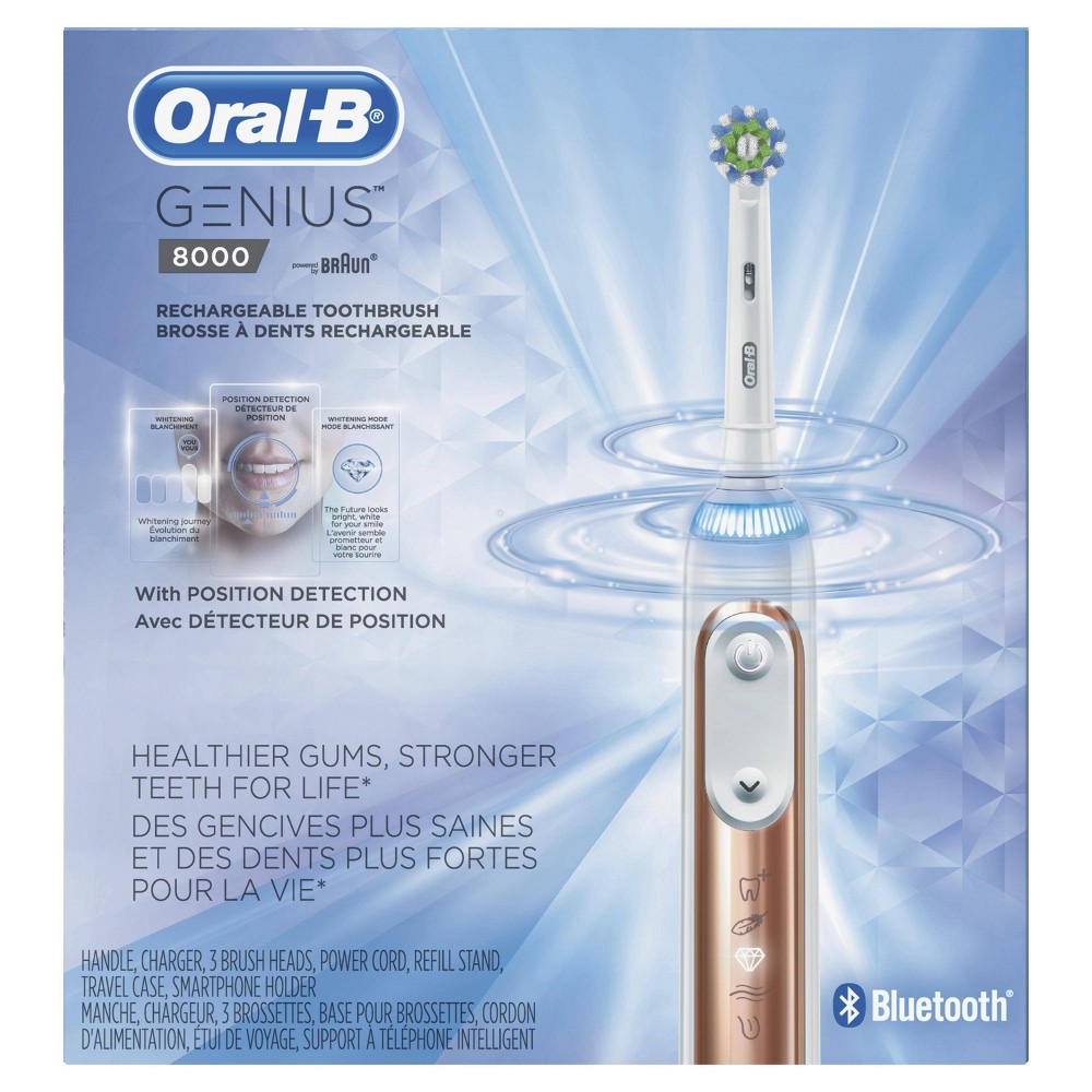 Oral-B 8000 Electronic Toothbrush Powered by Braun Rose Gold was $179.99 now $99.99 (44.0% off)