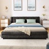QingMoon Queen Size Upholstered Bed Frame, Low Profile Ground Platform Bed with Headboard and Storage Drawers for Bedroom - 3 of 4