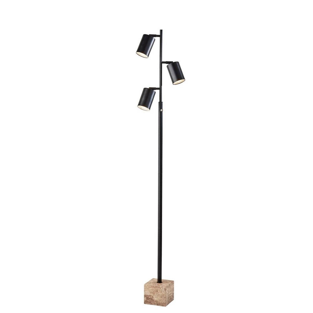 Photos - Floodlight / Street Light Adesso Rutherford Tree Lamp  Black (Includes LED Light Bulb)