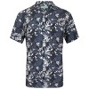 Mio Marino Mens Casual Button-Down Hawaiian Short Sleeve Shirt - 2 of 4