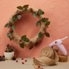 Bright Creations 76 Pieces Craft Foam DIY Wreath Forms, Berries, Pinecones, Leaves, Burlap Ribbon, 3 Sizes