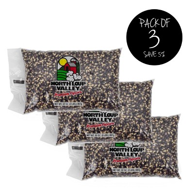 Popcorn County 2 lb Blue Un-Popped Popcorn Kernals - Pack of 3