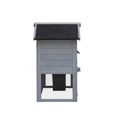 Akoasm Cage With No Leak Plastic Tray And Large Active Space For Rabbit & Chicken-Gray