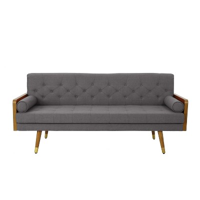 GDFStudio Aidan Mid Century Modern 72.25" Tufted Upholstered 3 Seater Sofa