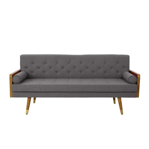 GDFStudio Aidan Mid Century Modern 72.25" Tufted Upholstered 3 Seater Sofa - image 1 of 4