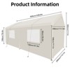 MOEPISY Carport, 10x20 Heavy Duty Portable Carport Garage Tent for Outdoor Storage Shelter white - 2 of 4