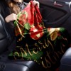 Lomsoe Vintage Christmas Floral Print Flannel Blanket - All Seasons Soft and Warm Throw Blanket for Bed, Napping, Camping, Travel, Office - 4 of 4