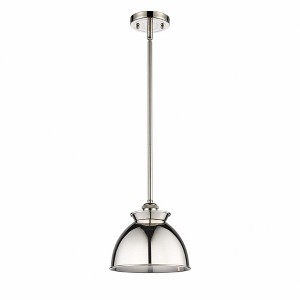 Adirondack - 1 Light Stem Hung Mini Pendant In Art Deco Style-10 Inches Tall and 8.13 Inches Wide - 1 of 1