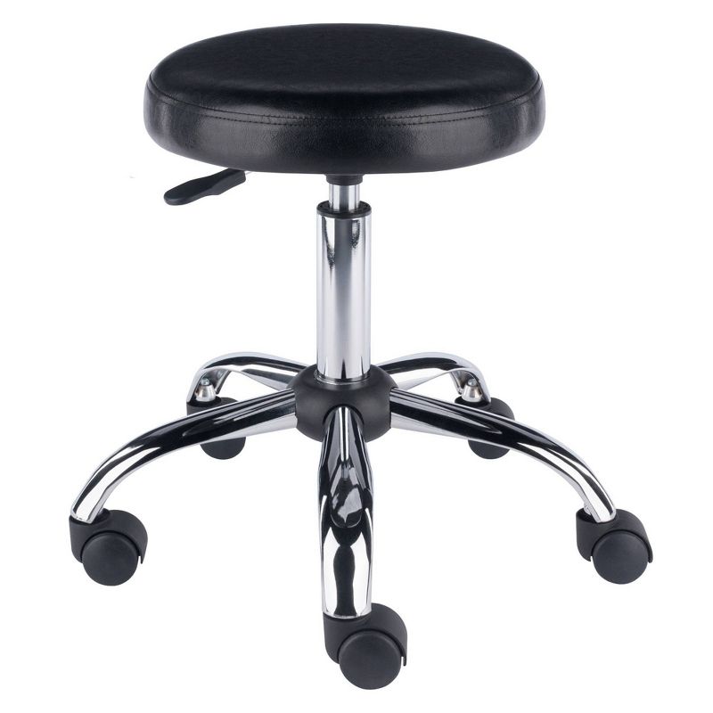 Clark Adjustable Height Swivel Bar Stool with Cushion Black - Winsome, 1 of 14