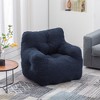 Tufted Bean Bag Chair With Filler Accent Arm Chair, Fluffy Lazy Sofa, Lounger,Length39.37"×Width37"×Height27.56"(3.28*3.08*2.30ft) - 2 of 4