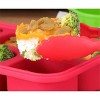Silicone Freezer Tray with Lid, 4-Cube Food Freezing Container, 250ml Capacity with Markers for Soups Sauces Ice Cubes Space-Saving, Dishwasher Safe - 2 of 4