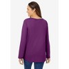 Woman Within Plus Size Perfect Long-Sleeve V-Neck Tee - 3 of 4