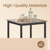 Bar Table - Small Kitchen Dining Table, High Top Pub Table.23.6 x 23.6 x 36.2 - Inch Height Cocktail Table with Sturdy Metal Frame - 4 of 4