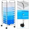 Yaheetech Drawers Rolling Storage Cart Metal Frame Plastic Drawers for Office/Home/Study - image 3 of 4