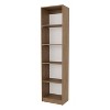 PAGED Bookshelf Wood Storage Shelves with Space-Saving Design, Bookcase for Home Office, Study - 2 of 4