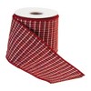 Melrose Wired Polyester Striped Ribbon 4" x 10 yds. - 2 of 3