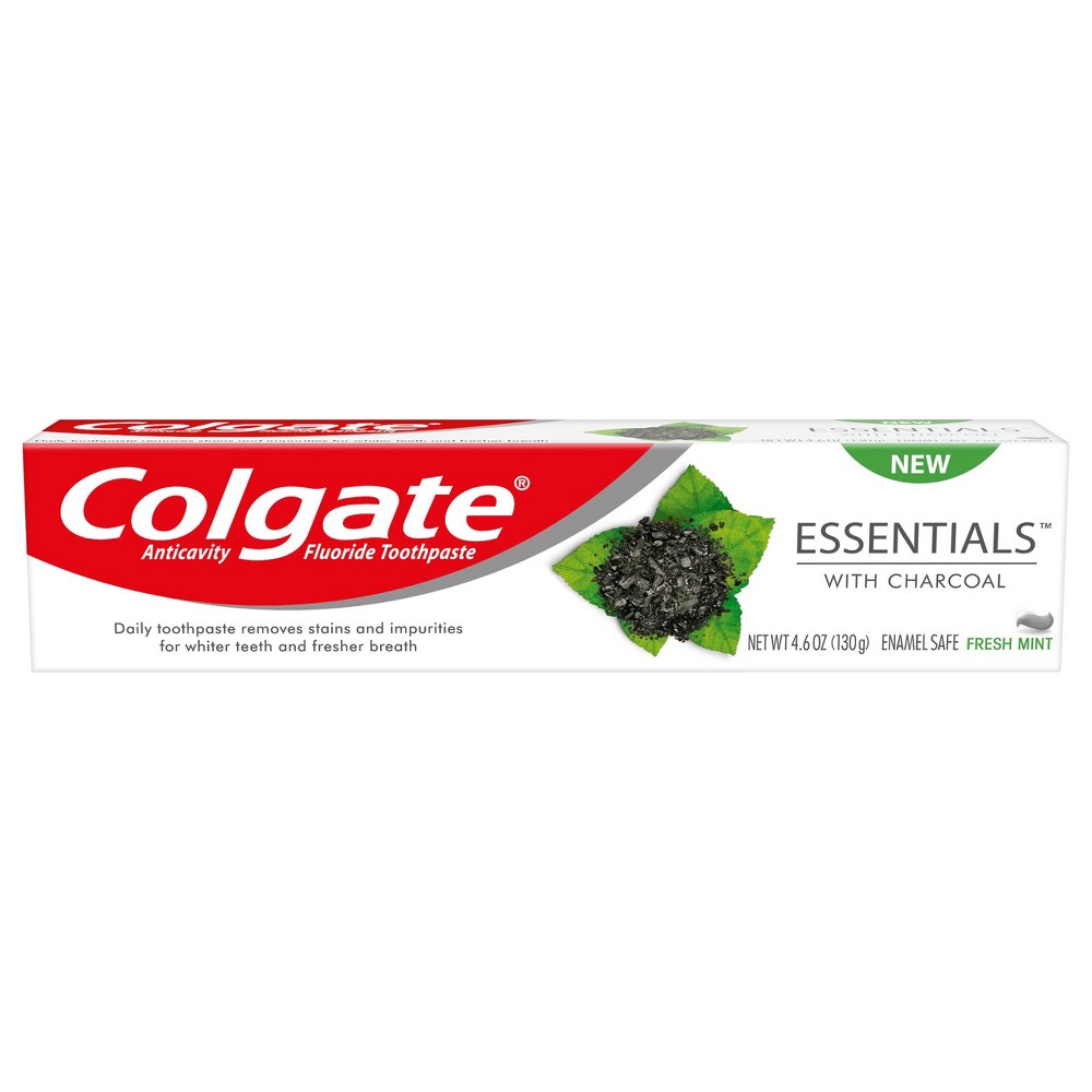 UPC 035000469854 product image for Colgate Teeth Whitening Charcoal Toothpaste - Natural Mint Flavor - 4.6oz | upcitemdb.com