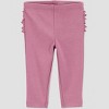 Carter's Just One You® Baby Girls' 2pk Ruffle Pants - Burgundy - 2 of 4