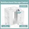 Gulches Modern 24" Bathroom Vanity with Sink, White Cabinet, Soft Closing Door, Side Open Storage - 4 of 4