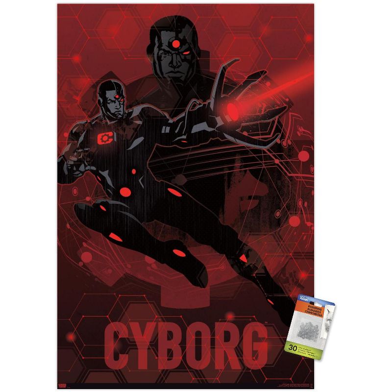 Trends International DC Comics: Dark Artistic - Cyborg Unframed Wall Poster Prints, 1 of 7