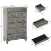Garvee Farmhouse 7 Drawer Dresser with Jewelry Organizer, Rustic Wood Chest for Bedroom, Living Room, Entryway - 2 of 4