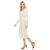 Women's Crew Neck Fit and Flare Sweater Midi Dress - 2 of 4