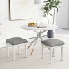 Tangkula 4PCS Upholstered 3-Height Bar Stool Versatile Kitchen Dining Stool - 3 of 4