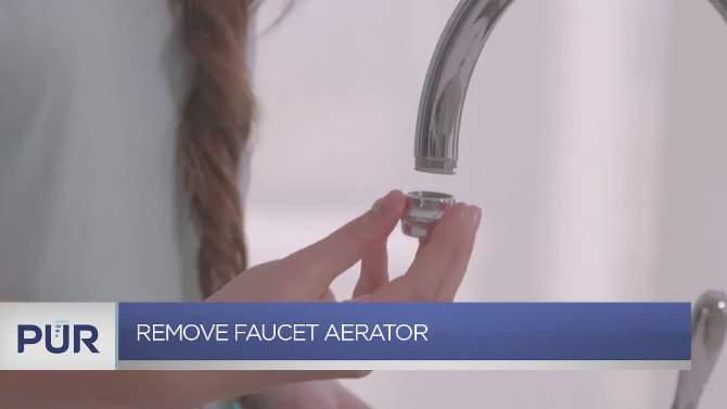 PUR PLUS Faucet Horizontal Mount Water Filtration System Chrome PFM400H, 2 of 17, play video