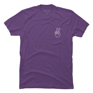 Men's Design By Humans peace By desiredesign T-Shirt - 1 of 3