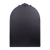 Emma and Oliver Arched Wall Mirror with Baroque Style Detail, and Aluminum Backed Glass for Clarity for Entryways, Bathrooms & More - 3 of 4