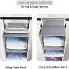 Attop Large-Sized Hanging Shoe Organizer 8-Shelf, Hanging Closet Organizer with 8 Side Pockets for Storage Shoes Clothes 9" W × 11.8" D, Grey - 4 of 4