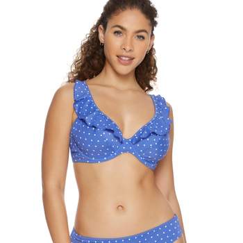 Freya Women's Jewel Cove Ruffled Bikini Top - As7230 34g Azure : Target