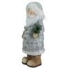 Northlight Ceramic Santa Holding Pine Sprig Christmas Figure - 18" - 3 of 4
