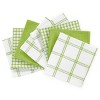 T-fal Coordinating Flat Waffle Weave Dish Cloth  Eight Pack  Green - 2 of 4